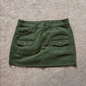 Aerie Green Mini Skirt